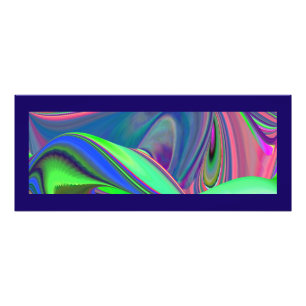 Summerkänsla, Abstrakt 3D Rainbowart Fototryck