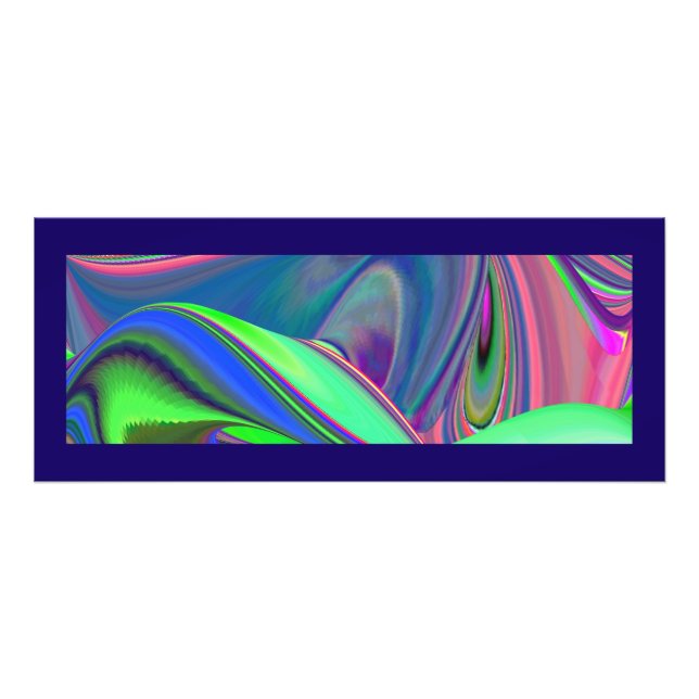 Summerkänsla, Abstrakt 3D Rainbowart Fototryck (Framsidan)