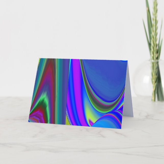 Summerkänsla, Abstrakt 3D Rainbowart Meddelande (Framsida)
