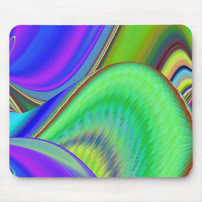Summerkänsla, Abstrakt 3D Rainbowart Musmatta (Framsidan)