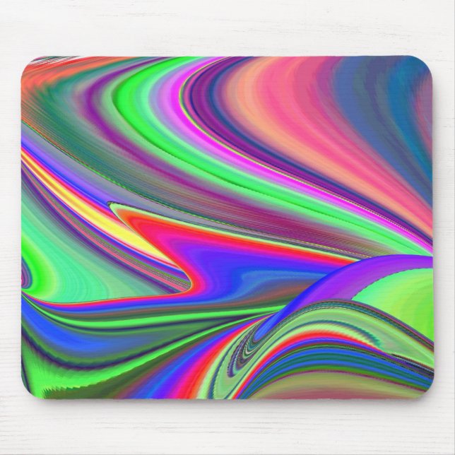 Summerkänsla, Abstrakt 3D Rainbowart Musmatta (Framsidan)