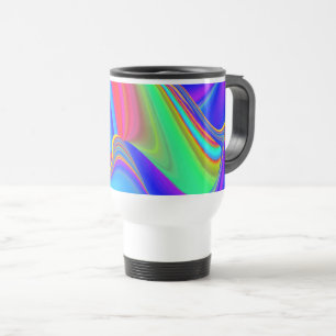 Summerkänsla, Abstrakt 3D Rainbowart Resemugg