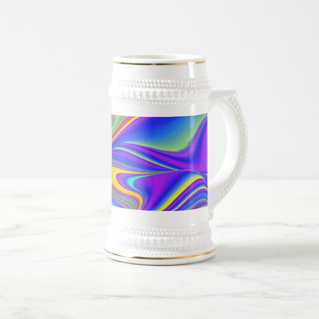 Summerkänsla, Abstrakt 3D Rainbowart Sejdel (Framsida höger)