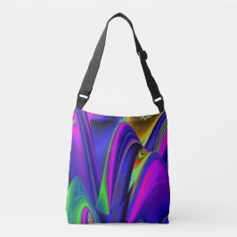 Summerrainbow, Abstrakt 3D Rainbowart Axelväska