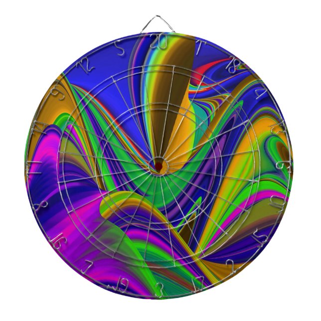 Summerrainbow, Abstrakt 3D Rainbowart Darttavla (Framsidan)