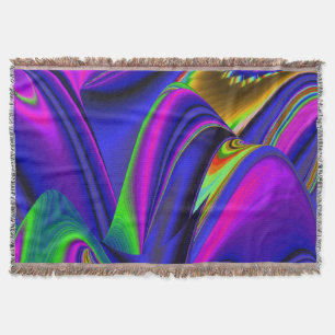 Summerrainbow, Abstrakt 3D Rainbowart Filt