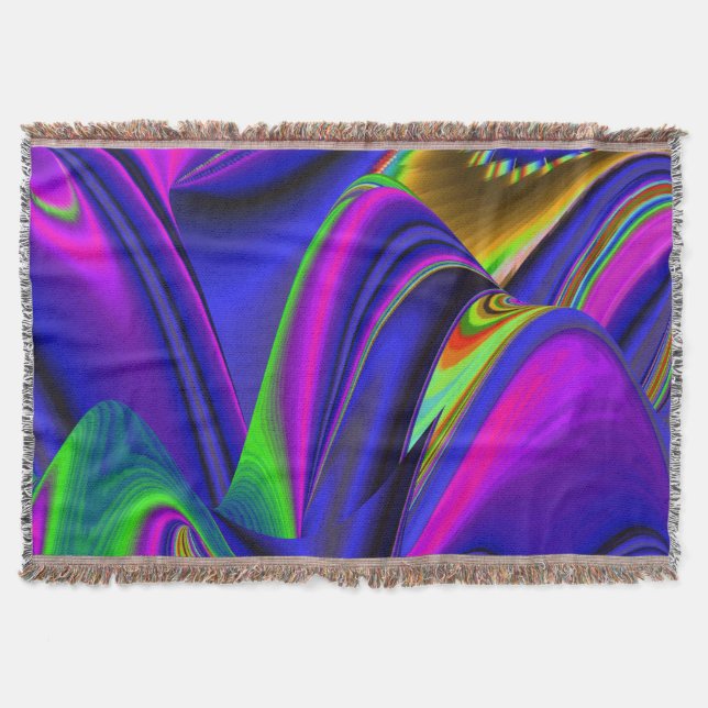 Summerrainbow, Abstrakt 3D Rainbowart Filt (Framsidan)