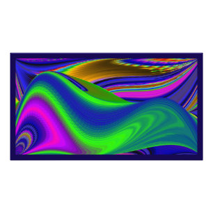 Summerrainbow, Abstrakt 3D Rainbowart Fototryck