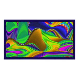 Summerrainbow, Abstrakt 3D Rainbowart Fototryck