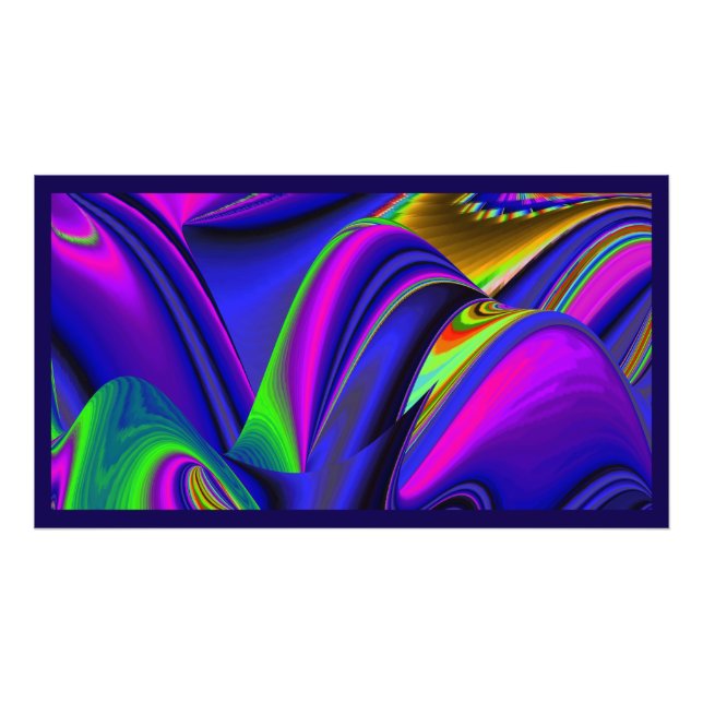 Summerrainbow, Abstrakt 3D Rainbowart Fototryck (Framsidan)