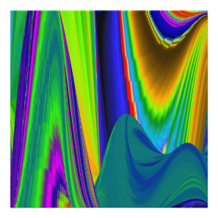 Summerrainbow, Abstrakt 3D Rainbowart Fototryck
