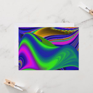 Summerrainbow, Abstrakt 3D Rainbowart Inbjudningar