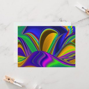 Summerrainbow, Abstrakt 3D Rainbowart Inbjudningar