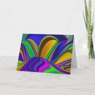 Summerrainbow, Abstrakt 3D Rainbowart Kort