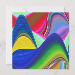 Summerrainbow, Abstrakt 3D Rainbowart Kort
