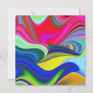 Summerrainbow, Abstrakt 3D Rainbowart Kort
