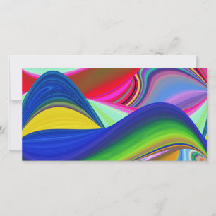 Summerrainbow, Abstrakt 3D Rainbowart Kort