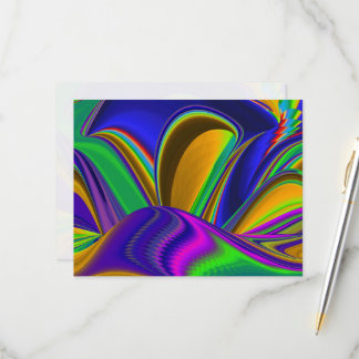 Summerrainbow, Abstrakt 3D Rainbowart OSA Kort