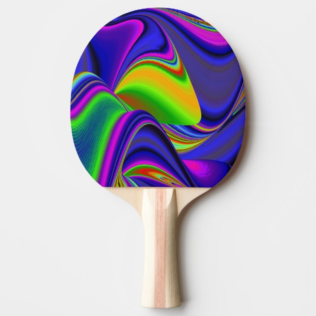 Summerrainbow, Abstrakt 3D Rainbowart Pingisracket (Framsidan)