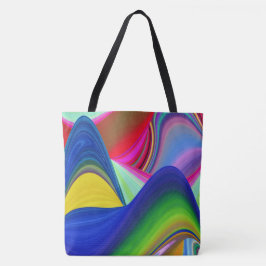 Summerrainbow, Abstrakt 3D Rainbowart Tygkasse