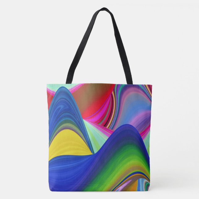Summerrainbow, Abstrakt 3D Rainbowart Tygkasse (Framsida)