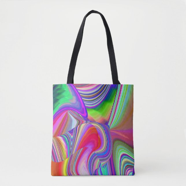Summerrainbow, Abstrakt 3D Rainbowart Tygkasse (Framsida)