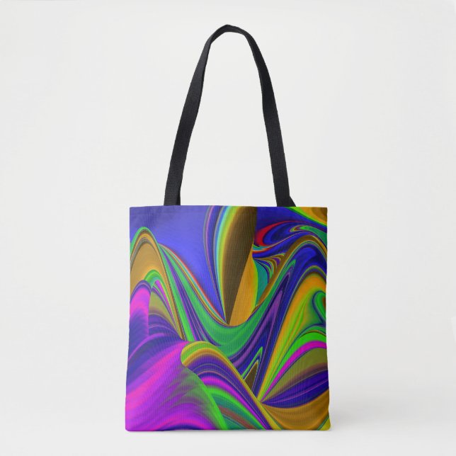 Summerrainbow, Abstrakt 3D Rainbowart Tygkasse (Framsida)