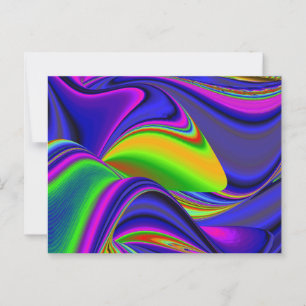 Summerrainbow, Abstrakt 3D Rainbowart Vykort