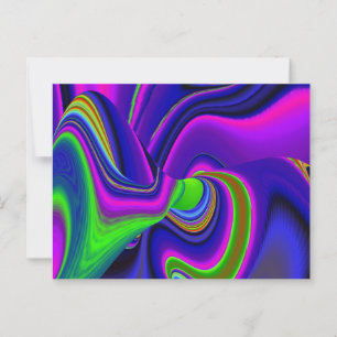 Summerrainbow, Abstrakt 3D Rainbowart Vykort