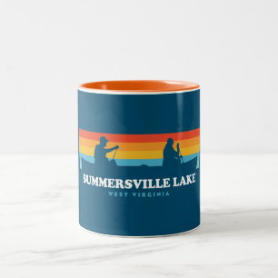 Summersville Sjö Väster Virginia Canoe Två-Tonad Mugg