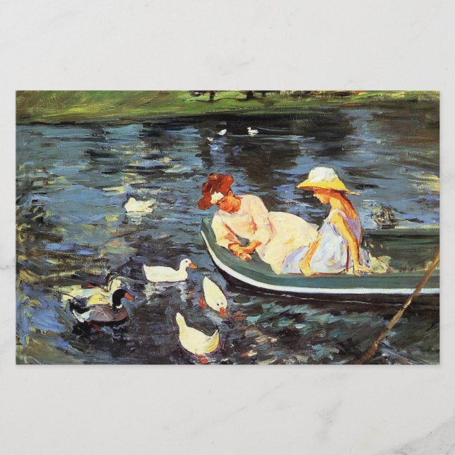 Summertime (av Mary Cassatt) Brevpapper (Framsida)