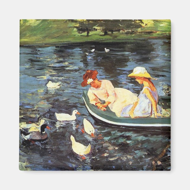 Summertime (av Mary Cassatt) Magnet (Framsidan)