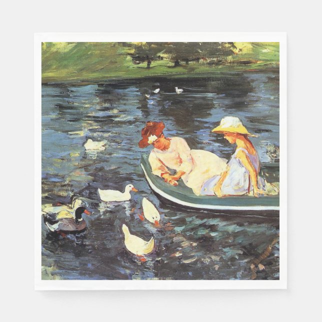 Summertime (av Mary Cassatt) Pappersservett (Framsidan)