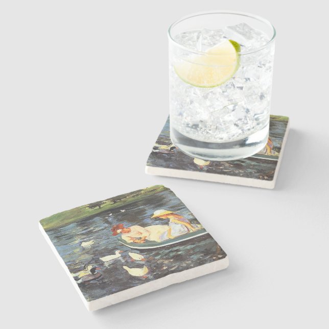 Summertime (av Mary Cassatt) Stenunderlägg (Sidan)