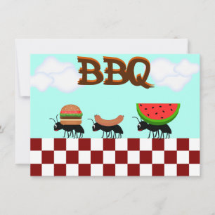 Summertime BBQ Picnic- och Cookout-inbjudan Inbjudningar