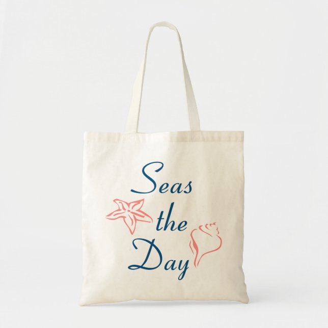 Summertime Beach - Seashore Quote Tygkasse (Framsidan)