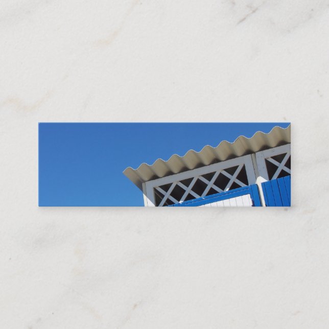 Summertime-bokmärke, affärskort mini visitkort (Framsida)