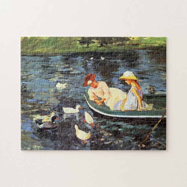 Summertime by Mary Cassatt Puzzle Pussel (Horisontell)