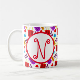 Summertime Frozen Juice Pub Monogram Kaffemugg