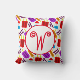 Summertime Frozen Juice Pub Monogram Kudde