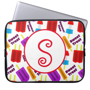 Summertime Frozen Juice Pub Monogram Laptop Fodral