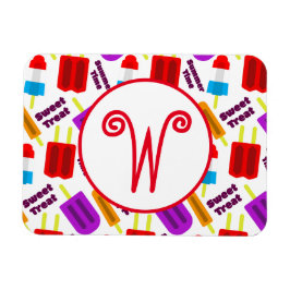 Summertime Frozen Juice Pub Monogram Magnet