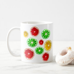 Summertime-frukts färglös fruktiga mönster kaffemugg