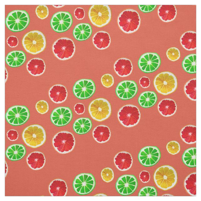Summertime-frukts färglös fruktiga mönster tyg (Provkarta)