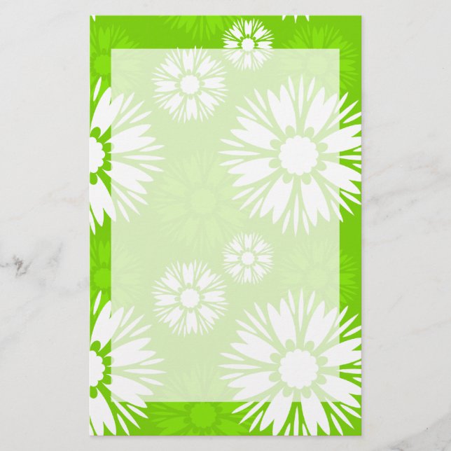 Summertime Grönt Stationery Brevpapper (Framsida)