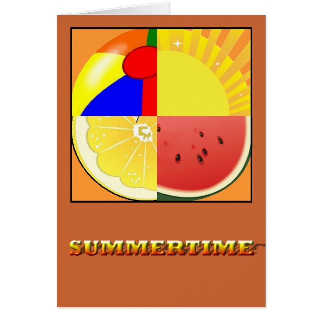 Summertime Hälsningskort (Framsidan)