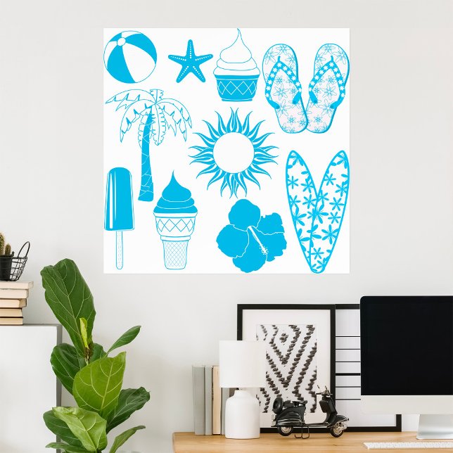 Summertime-ikoner Poster (Skapare uppladdad)
