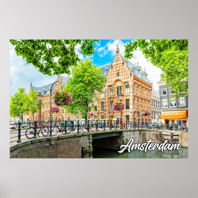 Summertime in Amsterdam, Nederländerna Poster (Framsidan)