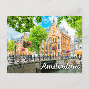 Summertime in Amsterdam, Nederländerna Vykort