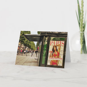 Summertime in Paris Greeting Card Kort